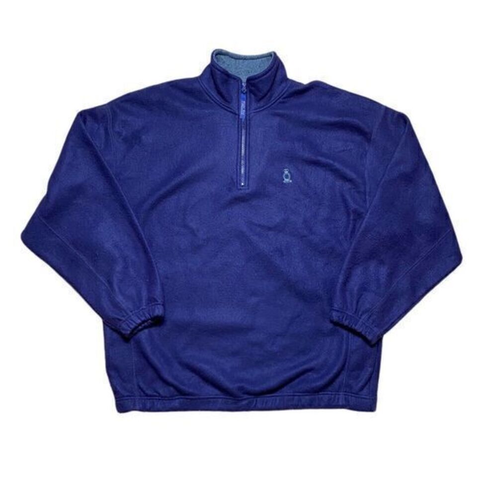 Vintage Bugle‎ Boy 1/4 Zip Snow Fleece Pullover Jacket Mens XL Purple